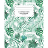 Composition Notebook: Watercolor Palm Leaves - Wide Ruled Notebook For School - Composition Notebook Preschool - Paperback