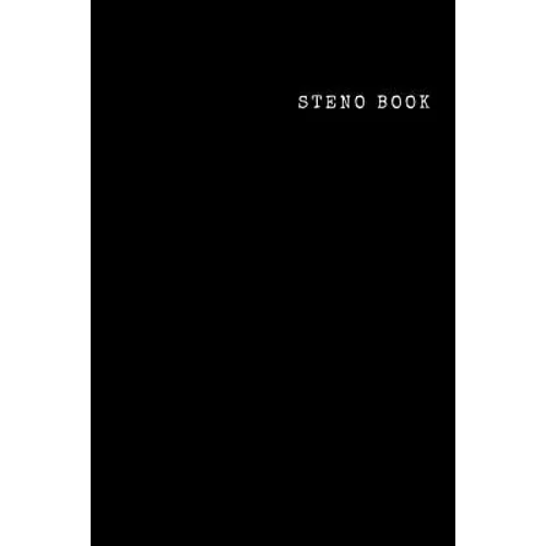 Steno Book: Steno pad, 6" x 9", Gregg Rule, White Paper, 100 Pages - Paperback