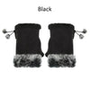 Fingerless Faux Rabbit Fur Gloves