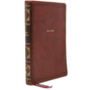Nkjv, Thinline Reference Bible, Leathersoft, Brown, Red Letter Edition, Comfort Print: Holy Bible, New King James Version - Imitation Leather