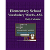 Whimsy Word Search, Elementary School Vocabulary Words - Daily Calendar - in ASL - Paperback