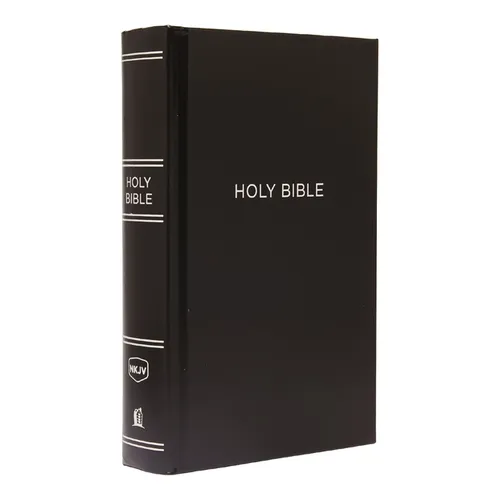 NKJV, Pew Bible, Large Print, Hardcover, Black, Red Letter Edition - Hardcover
