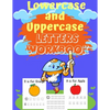 Lowercase and Uppercase letters Workbook: trace letters alphabet handwriting practice workbook, trace letters worksheet, upper and lowercase letters w - Paperback