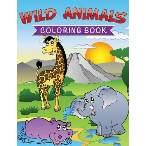 Wild Animals Coloring Book - Paperback