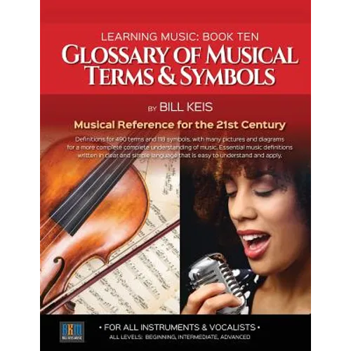 Glossary Of Musical Terms & Symbols: Musical Reference for the 21st Century - Paperback