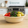 Bosnal – Sugarcane Bagasse Compostable 10 inch & 7 inch Round Plates, 32 Oz Bowls with Cutlery