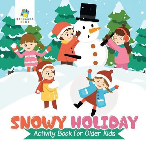 Snowy Holiday Activity Book for Older Kids - Paperback