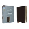 NIV, Thinline Bible, Giant Print, Bonded Leather, Black, Red Letter Edition - Bonded Leather