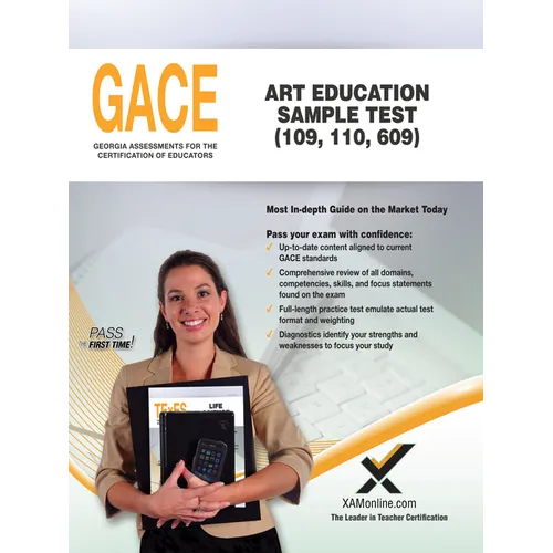 Gace Art Education Sample Test 109, 110, 609 - Paperback