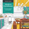 Dream Home: Modern Farmhouse: An Interior Design Coloring Book - Paperback