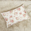 DaDa Bedding Hint of Mint Floral Cotton Fitted Sheet Set