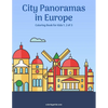 City Panoramas in Europe Coloring Book for Kids 1, 2 & 3 - Paperback