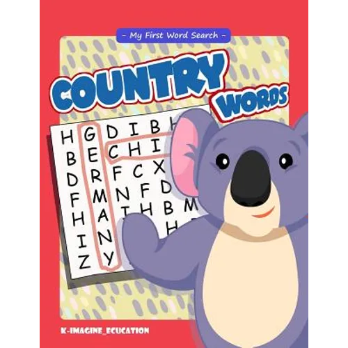 My First Word Search - Country Words: Word Search Puzzle for Kids Ages 4 -6 Years - Paperback