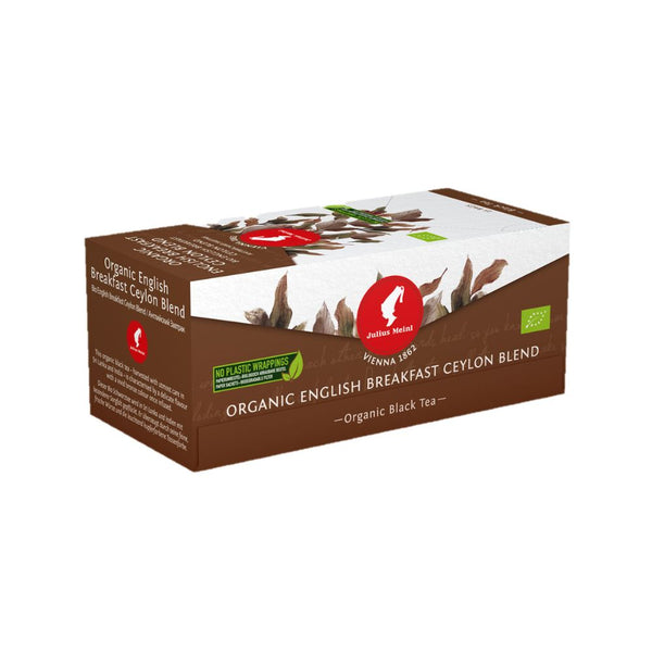 Julius Meinl Organic English Breakfast Ceylon Black Tea Bags 25ct