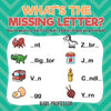 What's The Missing Letter? Basic Vocabulary for Kids Picture Book Children's Reading and Writing Books - Paperback