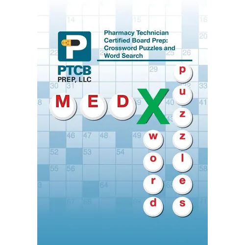 Pharmacy Technician Certified Board Prep: Crossword Puzzles and Word Search - Hardcover