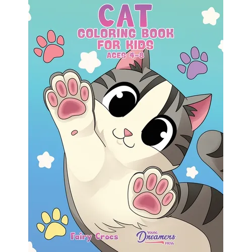 Cat Coloring Book for Kids Ages 4-8: Cute and Adorable Cartoon Cats and Kittens - Paperback