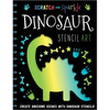 Scratch and Sparkle Dinosaur Stencil Art - Paperback