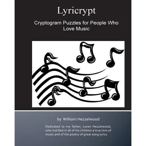 Lyricrypt: Cryptogram Puzzles for People Who Love Music - Paperback