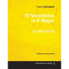 10 Variations in F Major D.156 - For Solo Piano (1815) - Paperback
