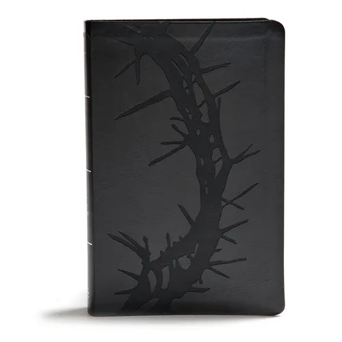 KJV Giant Print Reference Bible, Charcoal Leathertouch - Imitation Leather