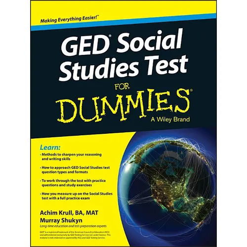 GED Social Studies for Dummies - Paperback