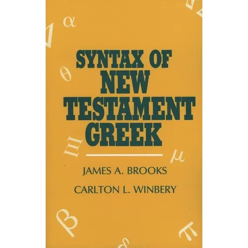Syntax of New Testament Greek - Paperback