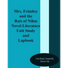 Mrs. Frimbsy and the Rats of Nihm Novel Literature Unit Study and Lapbook - Paperback