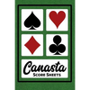 Canasta Score Sheets: 100 Sheets - 6" x 9" - Canasta Score Book - Paperback