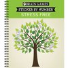 Brain Games - Sticker by Number: Stress Free (28 Images to Sticker) - Spiral