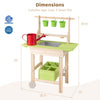 Kids Mud Kitchen with Removable Pots and Planting Trough