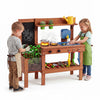 Kids Mud Kitchen with Planter Box and 13 Accessories