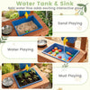 Kids Mud Kitchen with Planter Box and 13 Accessories