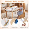 Kids Sensory Table Set with Adjustable Height and 2 Chairs