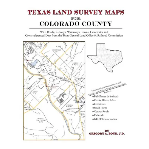 Texas Land Survey Maps for Colorado County - Paperback