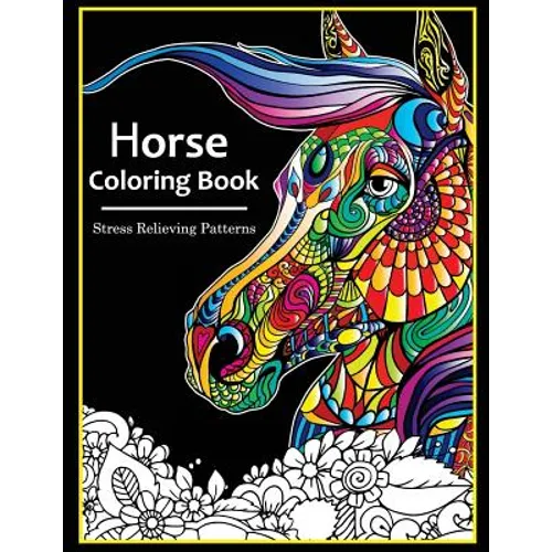 Horse Coloring books for adults - Paperback