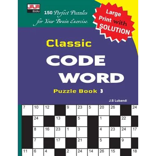 Classic CODE WORD Puzzle Book - Paperback