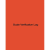 Scale Verification Log: 8.5 X 11, 210 pages, Orange Cover - Paperback