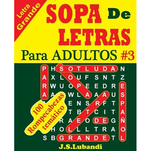 SOPA De LETRAS Para ADULTOS - Paperback