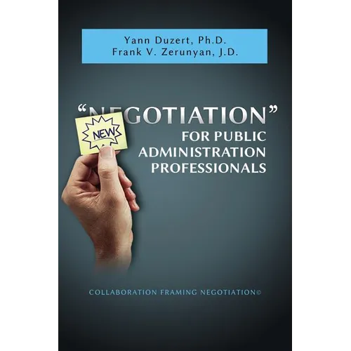 Newgotiation For Public Administration Professionals - Paperback