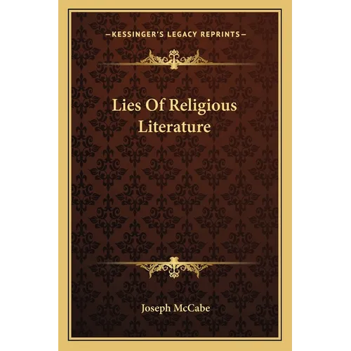 Lies Of Religious Literature - Paperback