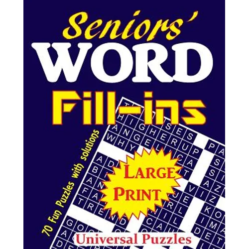 Seniors' Word Fill-ins - Paperback