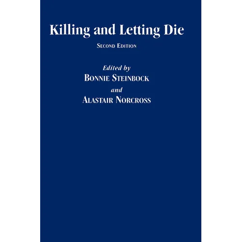 Killing and Letting Die - Paperback