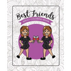 Best Friends Adult Coloring Book: Funny Best Friend Sayings and Quotes with Relaxing Patterns and Animals to Color - Paperback