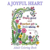 Christian Coloring Book: A Joyful Heart: Inspirational Quotes from the Bible - Paperback