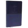 NKJV, Value Thinline Bible, Standard Print, Imitation Leather, Blue, Red Letter Edition - Imitation Leather