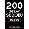 200 Jigsaw Sudoku Medium With Solution: 9x9, Puzzle Book, 2 puzzles per page - Paperback