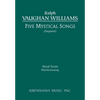 Five Mystical Songs: Vocal score - Paperback