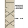 Syntactical Evidence of Semitic Sources in Greek Documents - Paperback