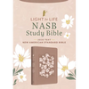 Light for Life NASB Study Bible (Blush Bouquet) - Imitation Leather